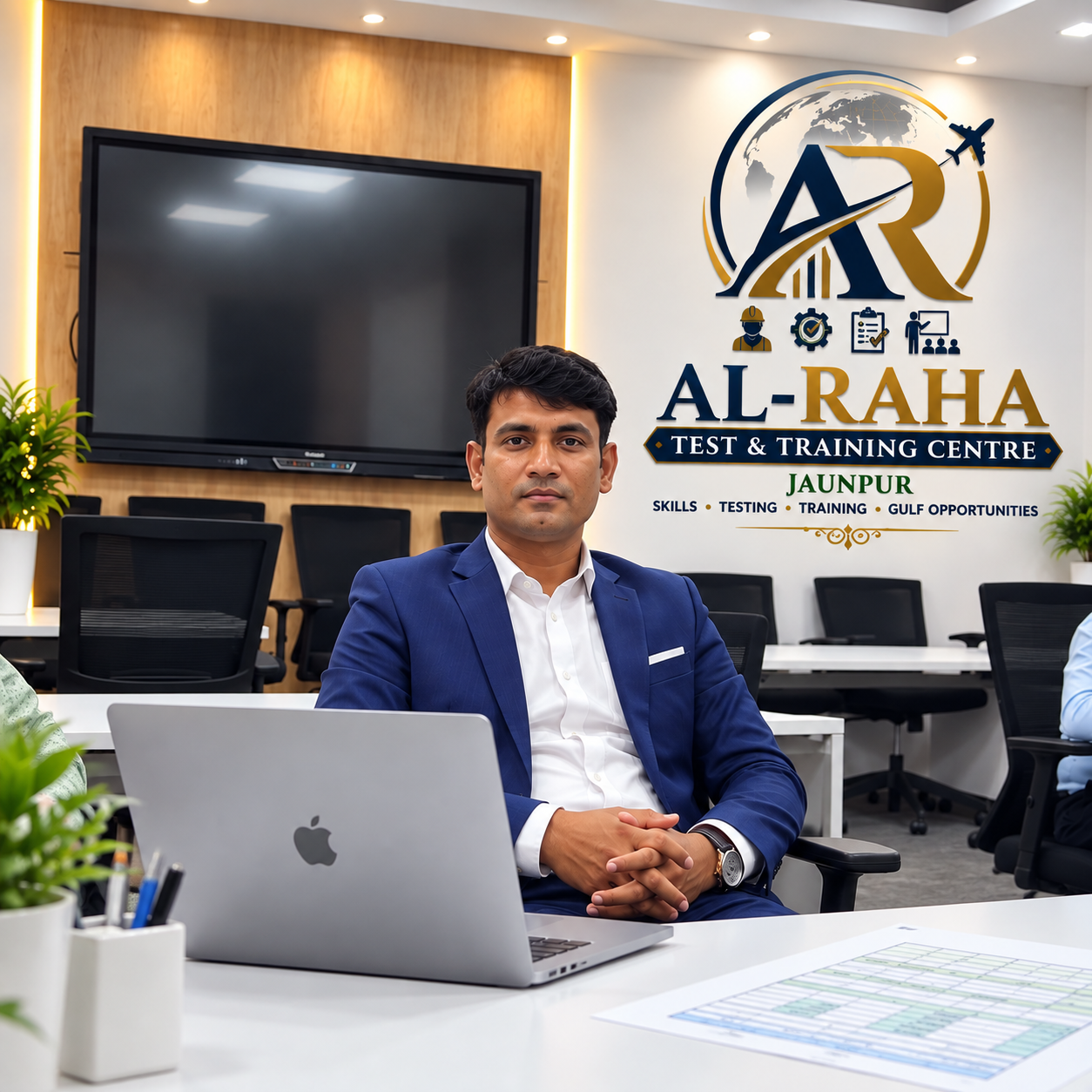 Al-Raha centre office and meeting area